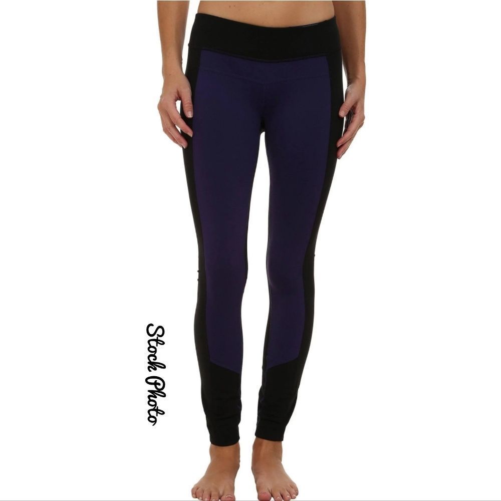 Prana‎ • Gabi Indigo/Purple/Black Full Length Leggings Size Small